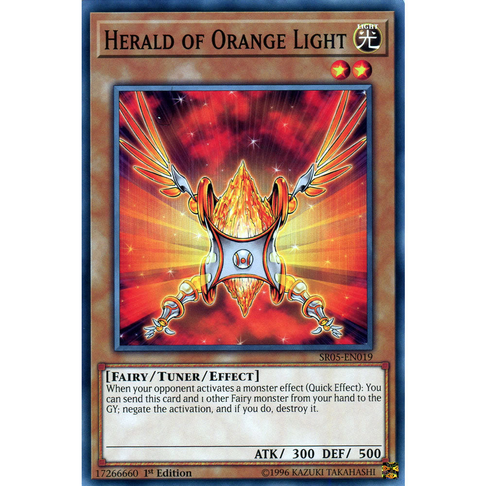 Herald of Orange Light SR05-EN019 Yu-Gi-Oh! Card from the Wave of Light Set