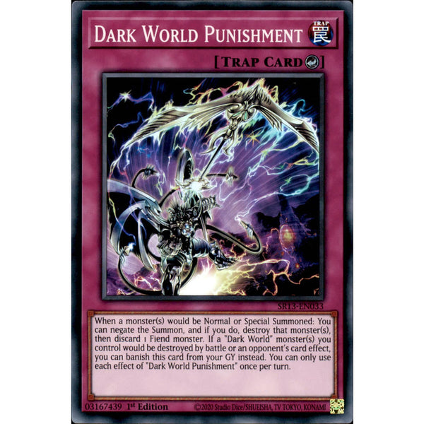 Carta Yu-Gi-Oh! Dark World Punishment SR13-EN033 - Super Rare, 1ª Edición - Del Structure Deck: Dark World
