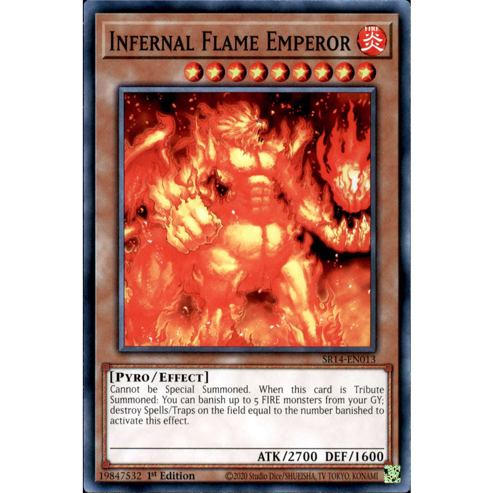 Infernal Flame Emperor SR14-EN013 Yu-Gi-Oh! Card from the Fire Kings Set