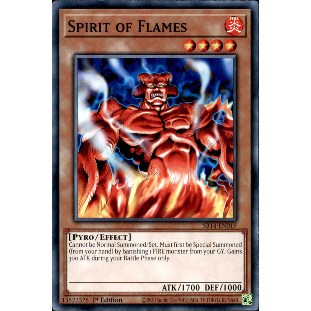 Spirit of Flames SR14-EN019 Yu-Gi-Oh! Card from the Fire Kings Set