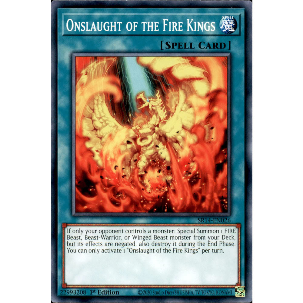 Onslaught of the Fire Kings SR14-EN026 Yu-Gi-Oh! Card from the Fire Kings Set