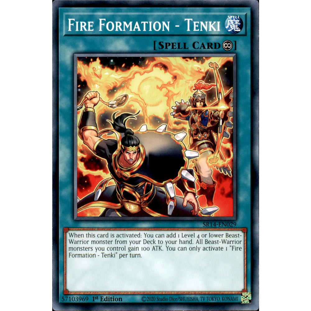 Fire Formation - Tenki SR14-EN029 Yu-Gi-Oh! Card from the Fire Kings Set