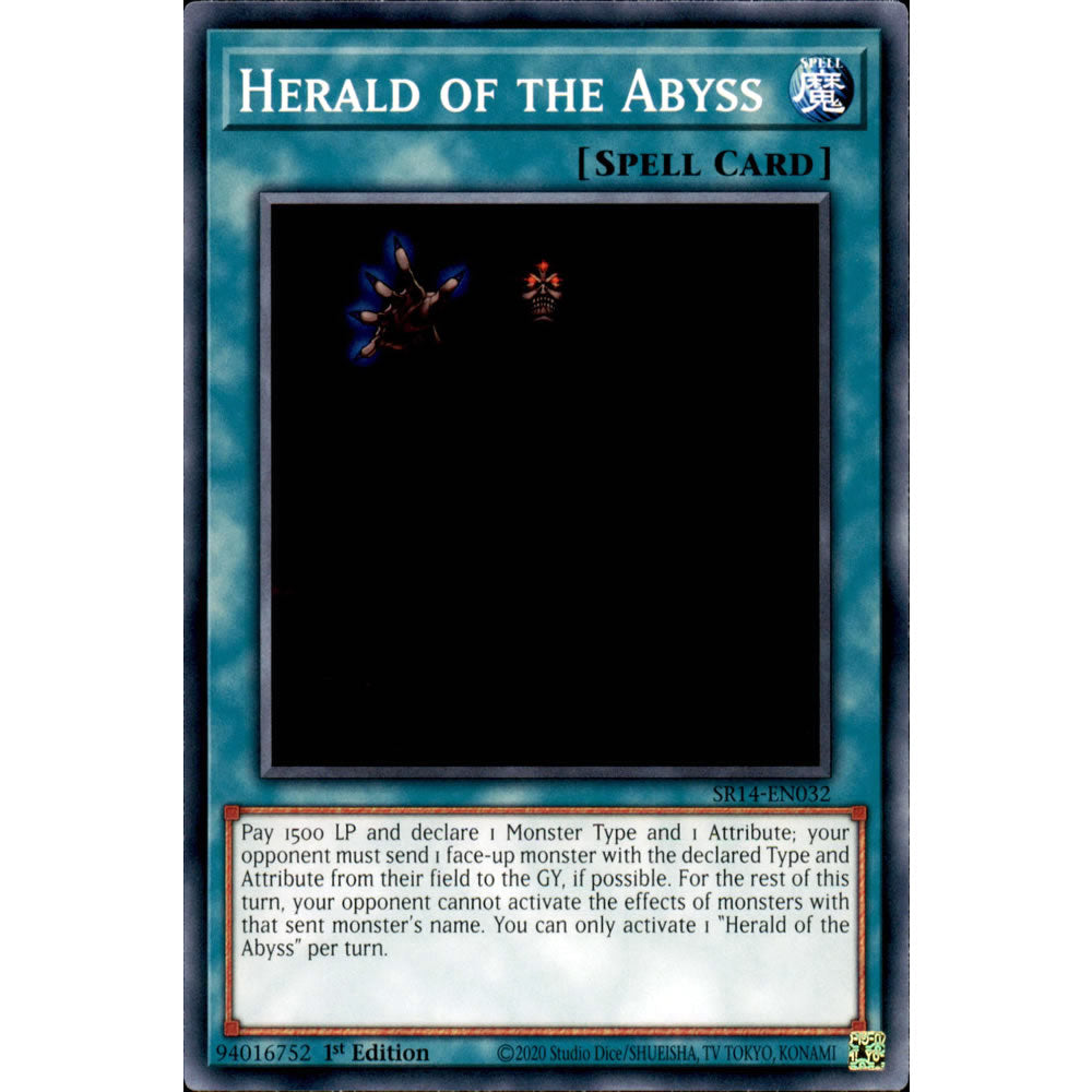 Herald of the Abyss SR14-EN032 Yu-Gi-Oh! Card from the Fire Kings Set