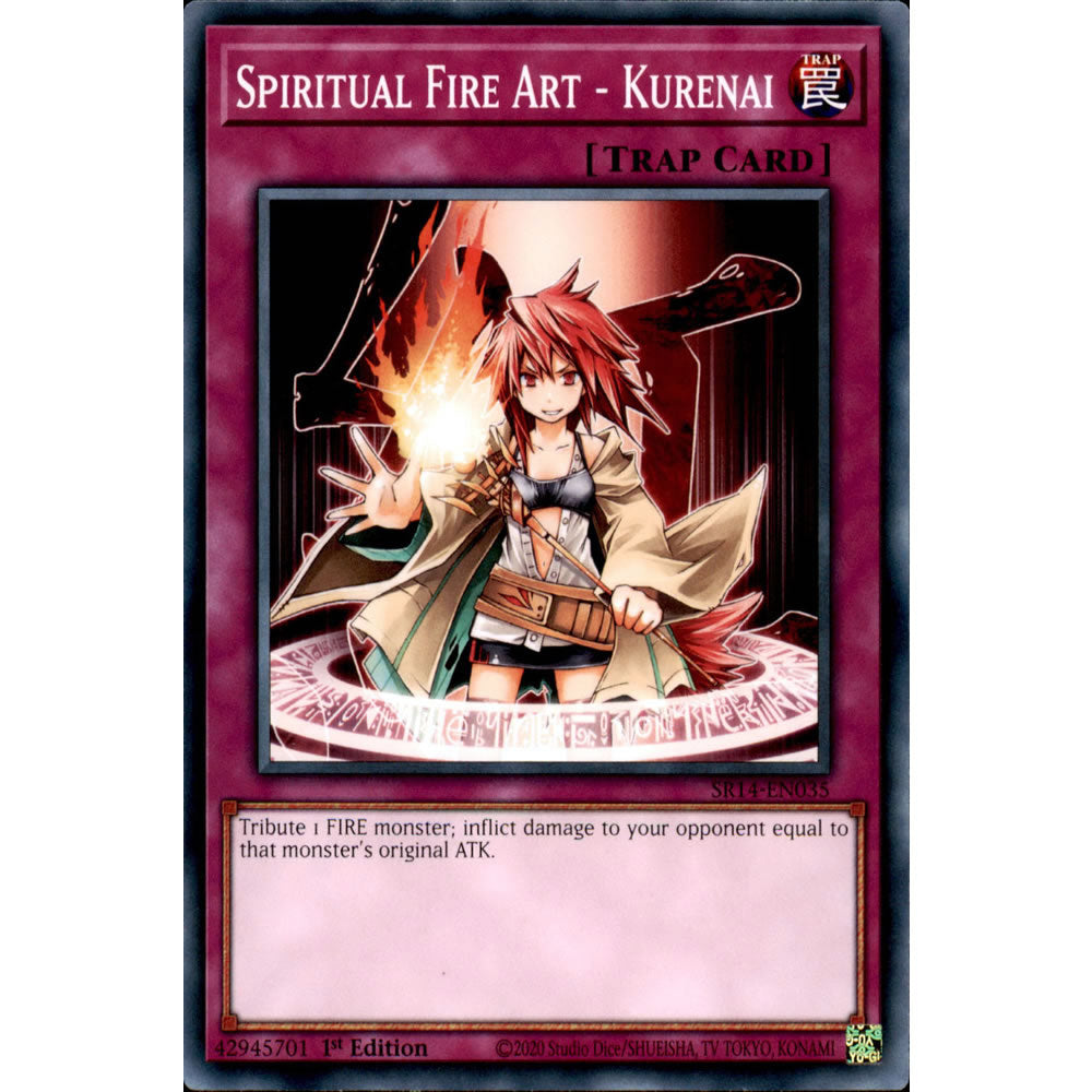 Spiritual Fire Art - Kurenai SR14-EN035 Yu-Gi-Oh! Card from the Fire Kings Set