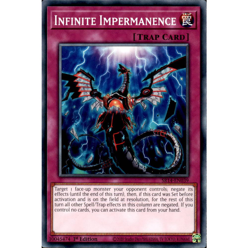 Infinite Impermanence SR14-EN039 Yu-Gi-Oh! Card from the Fire Kings Set