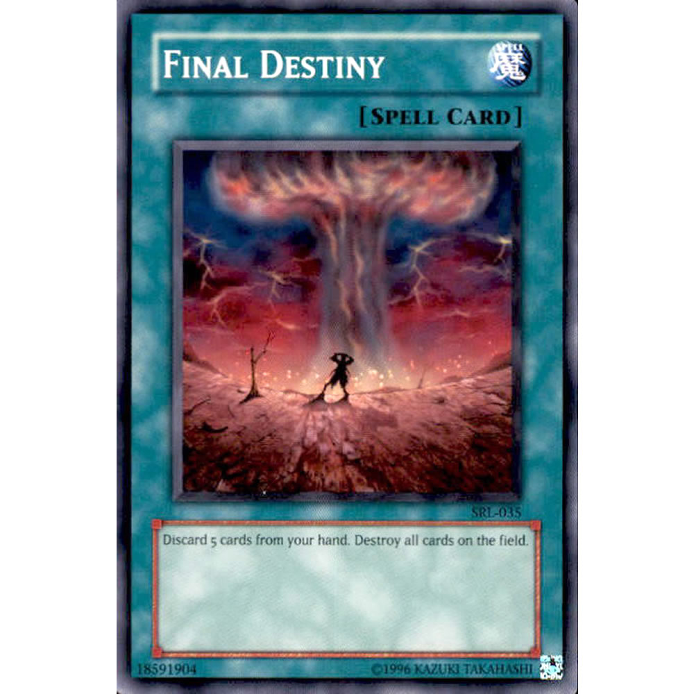 Final Destiny SRL-035 Yu-Gi-Oh! Card from the Spell Ruler Set