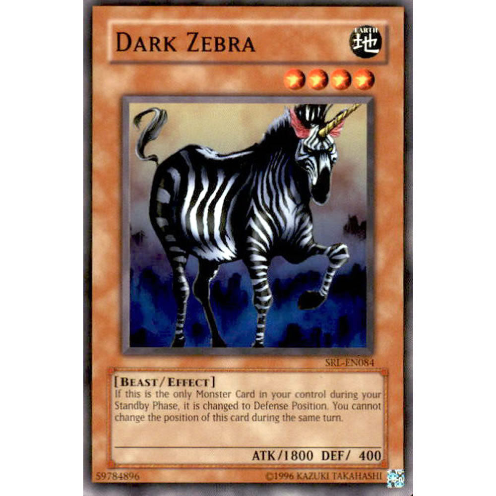 Dark Zebra SRL-084 Yu-Gi-Oh! Card from the Spell Ruler Set