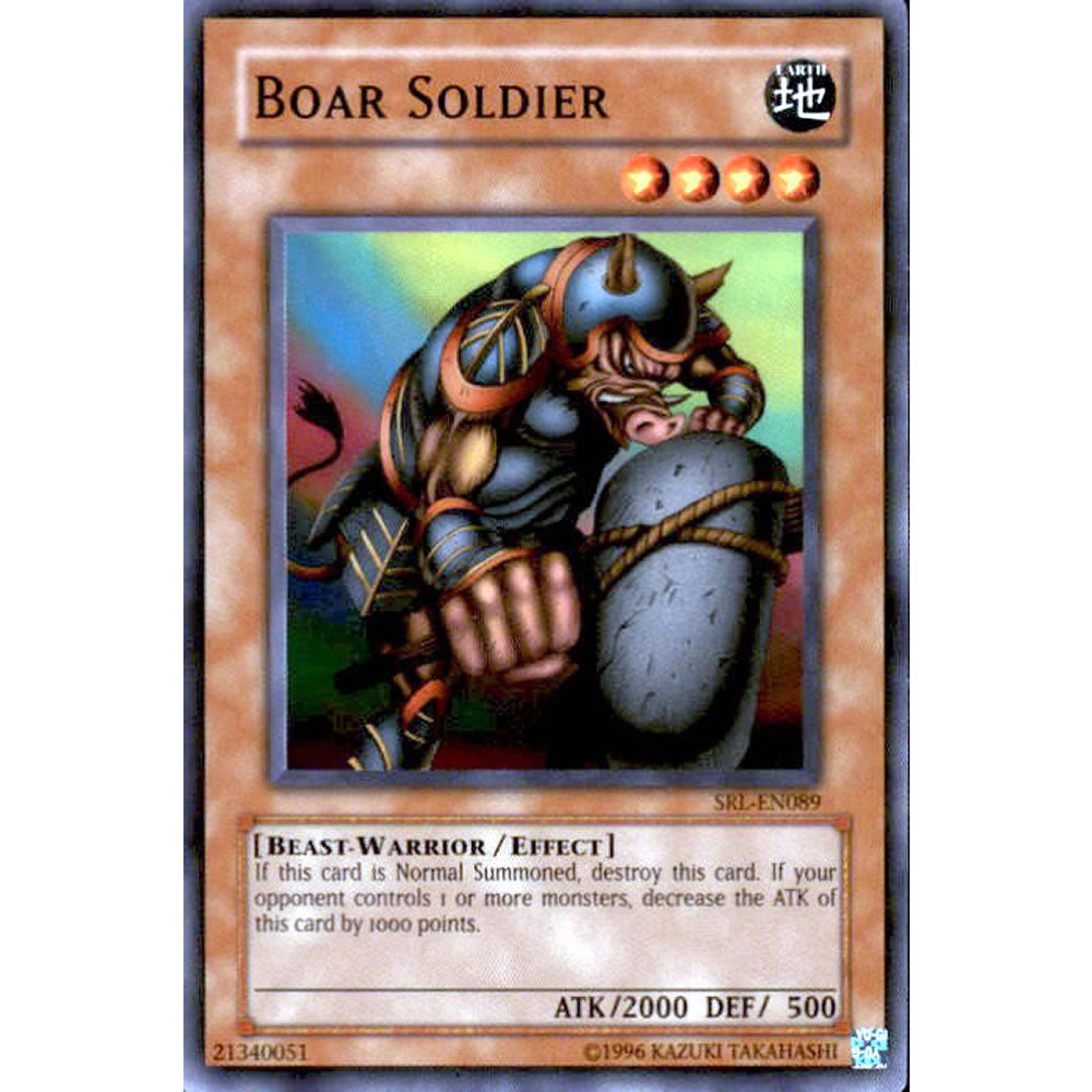 Boar Soldier SRL-089 Yu-Gi-Oh! Card from the Spell Ruler Set
