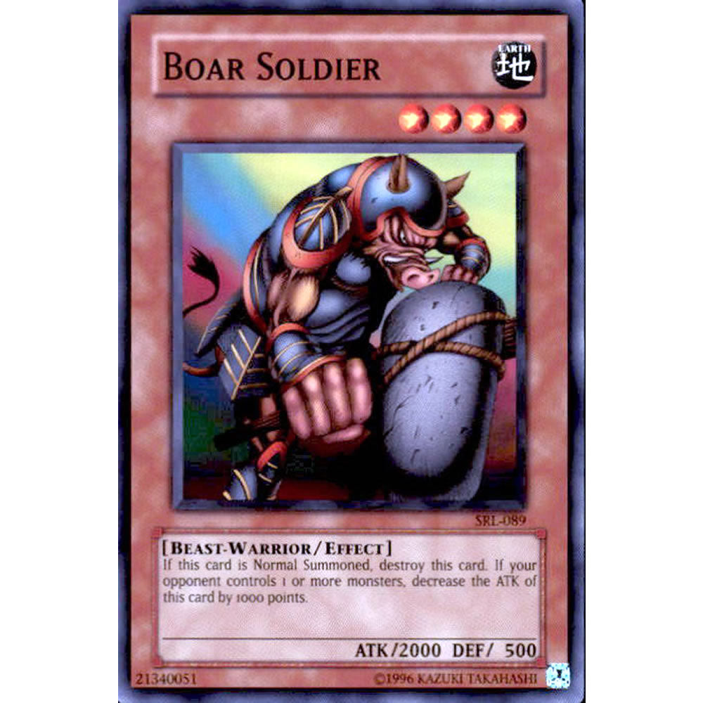 Boar Soldier SRL-089 Yu-Gi-Oh! Card from the Spell Ruler Set