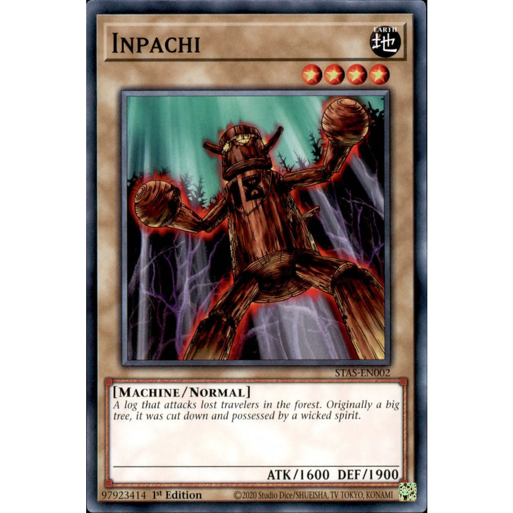 Inpachi STAS-EN002 Yu-Gi-Oh! Card from the 2-Player Starter Set Set