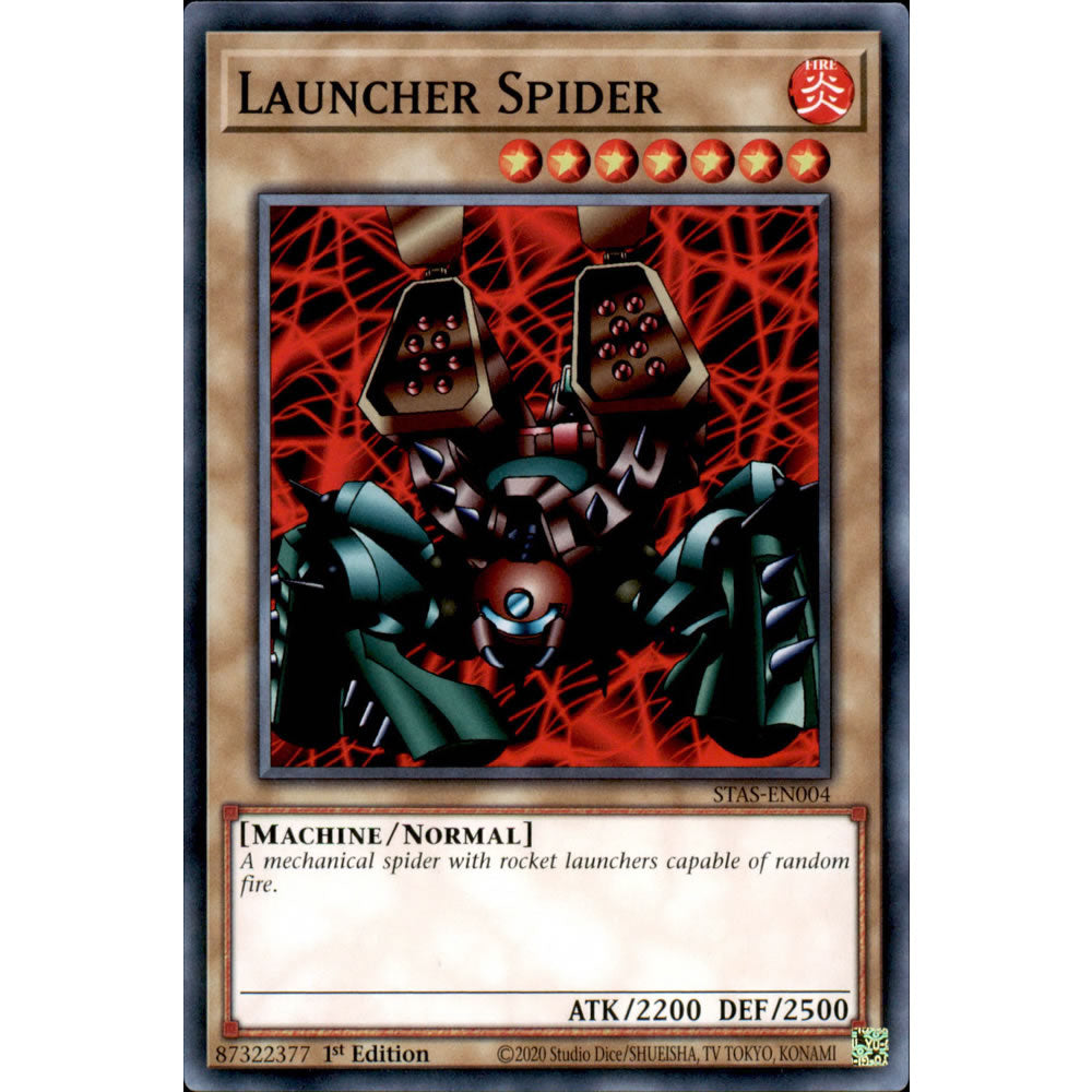 Launcher Spider STAS-EN004 Yu-Gi-Oh! Card from the 2-Player Starter Set Set