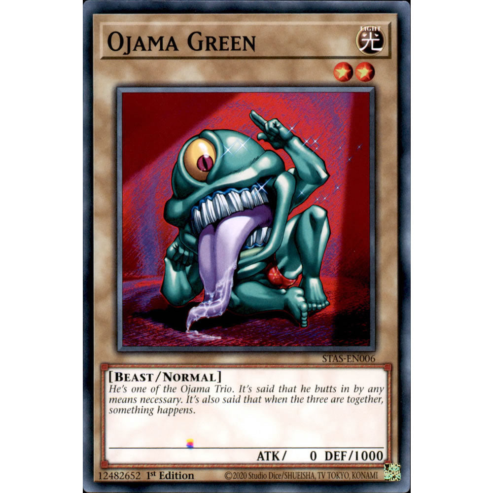 Ojama Green STAS-EN006 Yu-Gi-Oh! Card from the 2-Player Starter Set Set