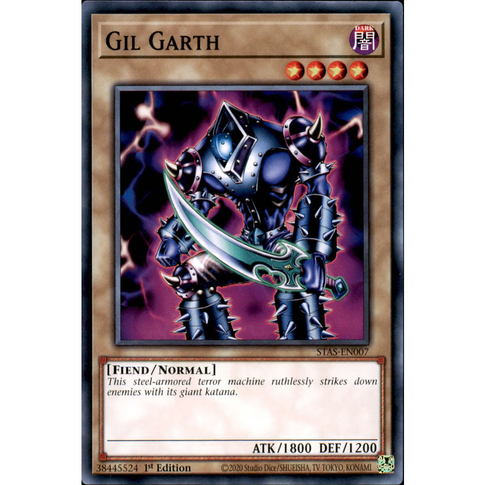 Gil Garth STAS-EN007 Yu-Gi-Oh! Card from the 2-Player Starter Set Set
