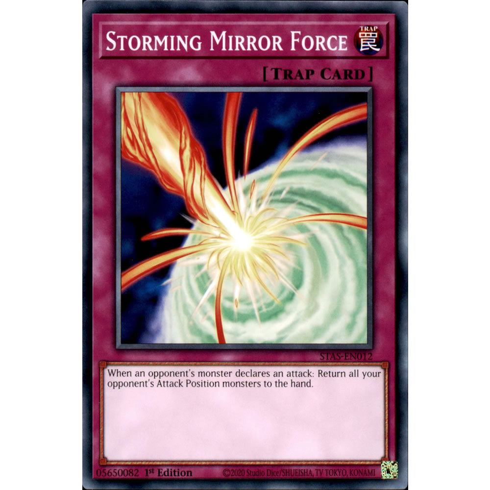 Storming Mirror Force STAS-EN012 Yu-Gi-Oh! Card from the 2-Player Starter Set Set