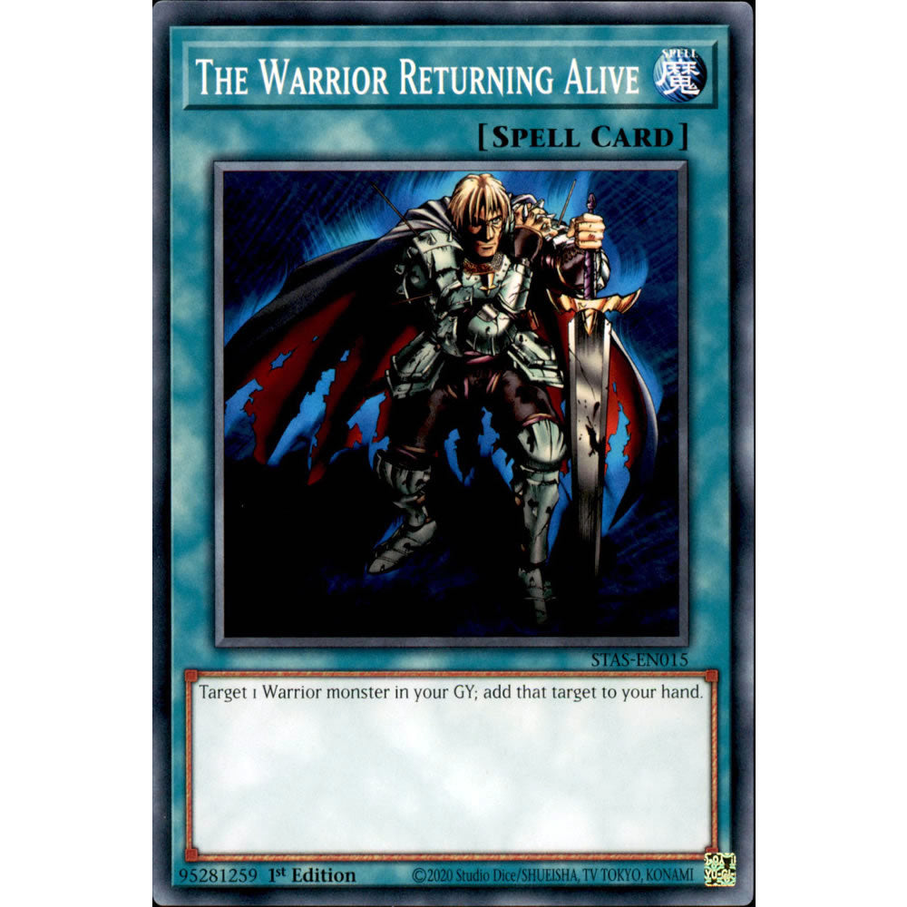 The Warrior Returning Alive STAS-EN015 Yu-Gi-Oh! Card from the 2-Player Starter Set Set