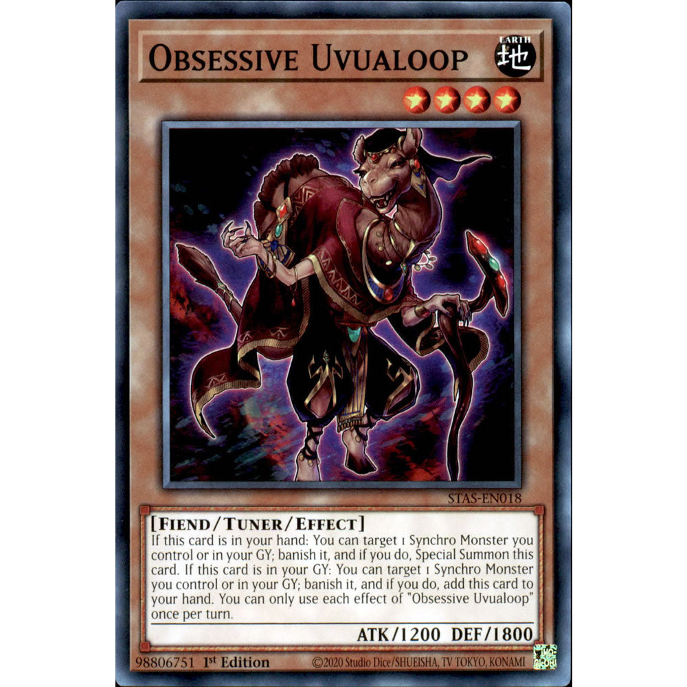 Obsessive Uvualoop STAS-EN018 Yu-Gi-Oh! Card from the 2-Player Starter Set Set