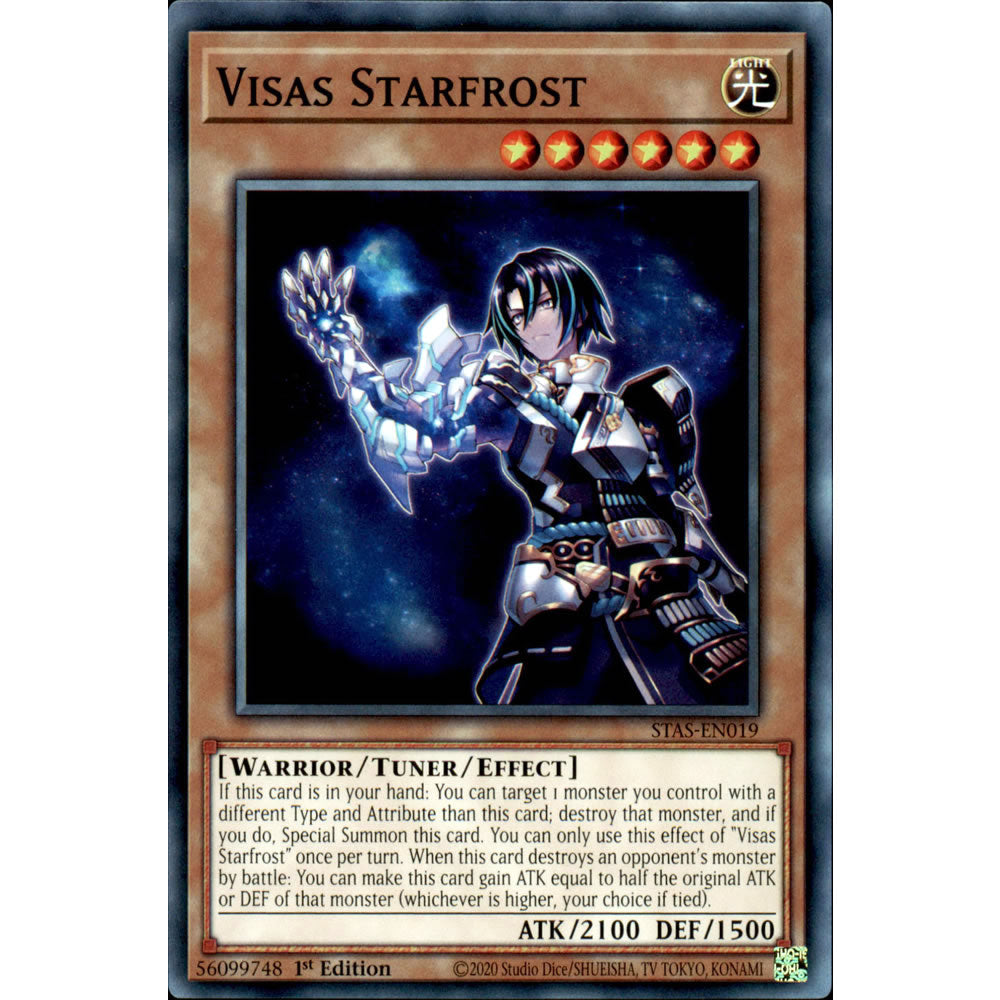 Visas Starfrost STAS-EN019 Yu-Gi-Oh! Card from the 2-Player Starter Set Set