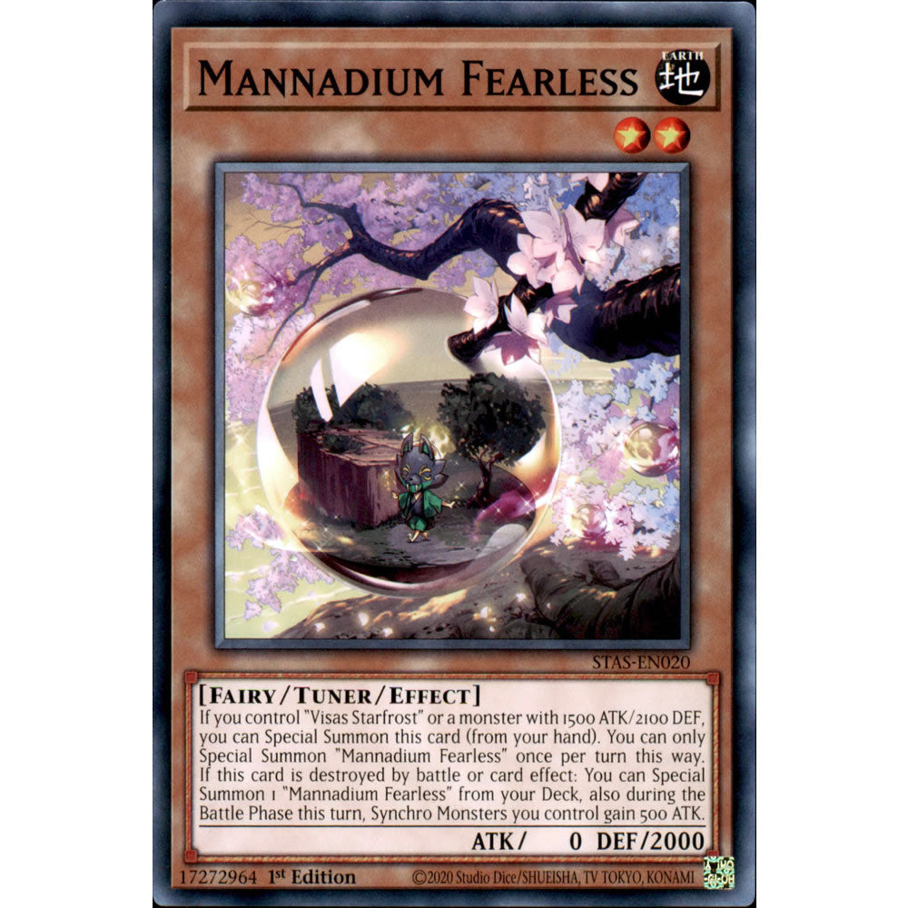 Mannadium Fearless STAS-EN020 Yu-Gi-Oh! Card from the 2-Player Starter Set Set