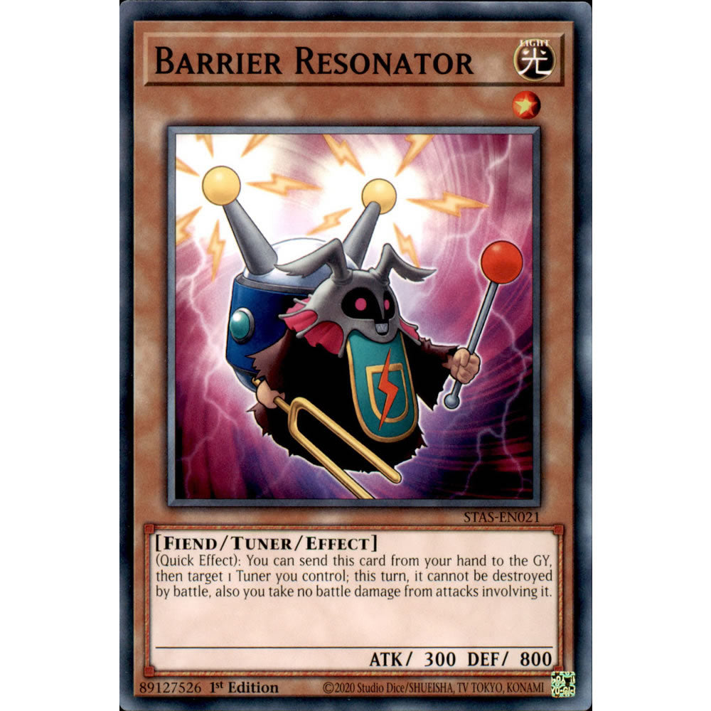 Barrier Resonator STAS-EN021 Yu-Gi-Oh! Card from the 2-Player Starter Set Set