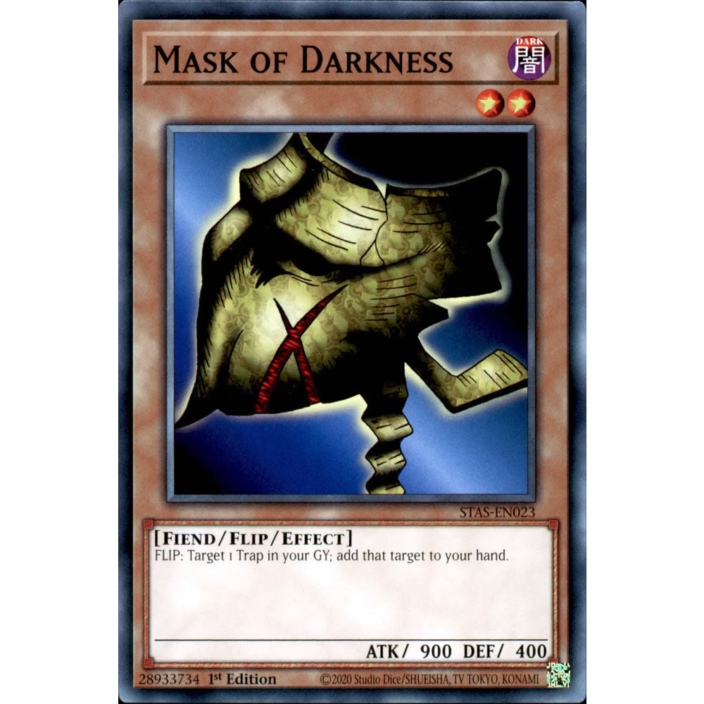 Mask of Darkness STAS-EN023 Yu-Gi-Oh! Card from the 2-Player Starter Set Set