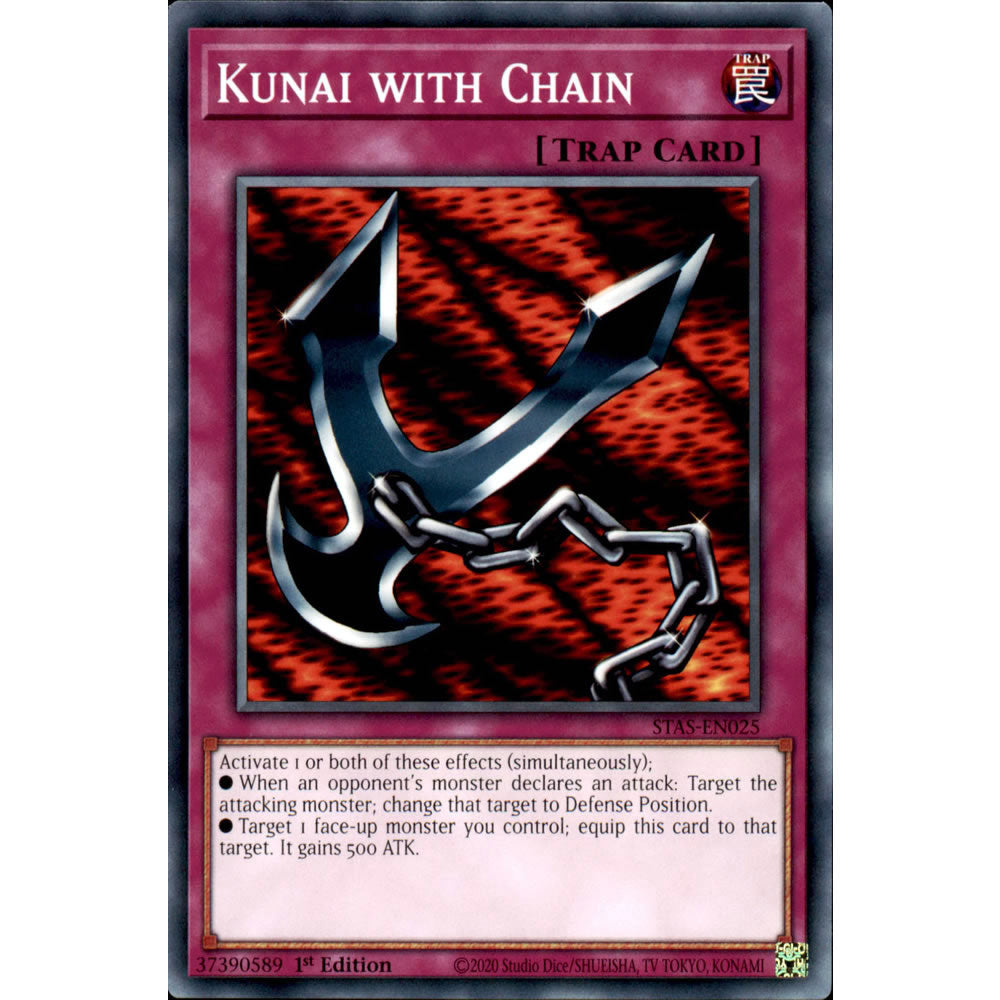 Kunai with Chain STAS-EN025 Yu-Gi-Oh! Card from the 2-Player Starter Set Set