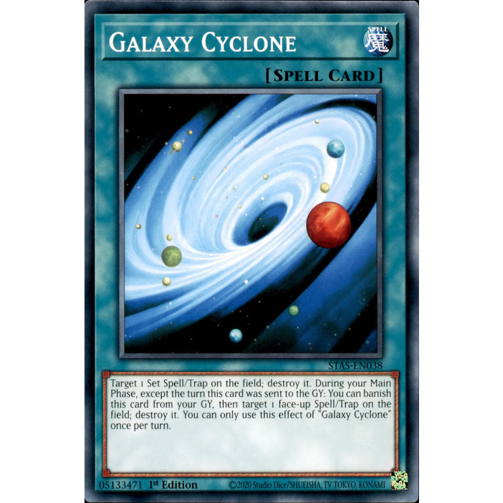 Galaxy Cyclone STAS-EN038 Yu-Gi-Oh! Card from the 2-Player Starter Set Set