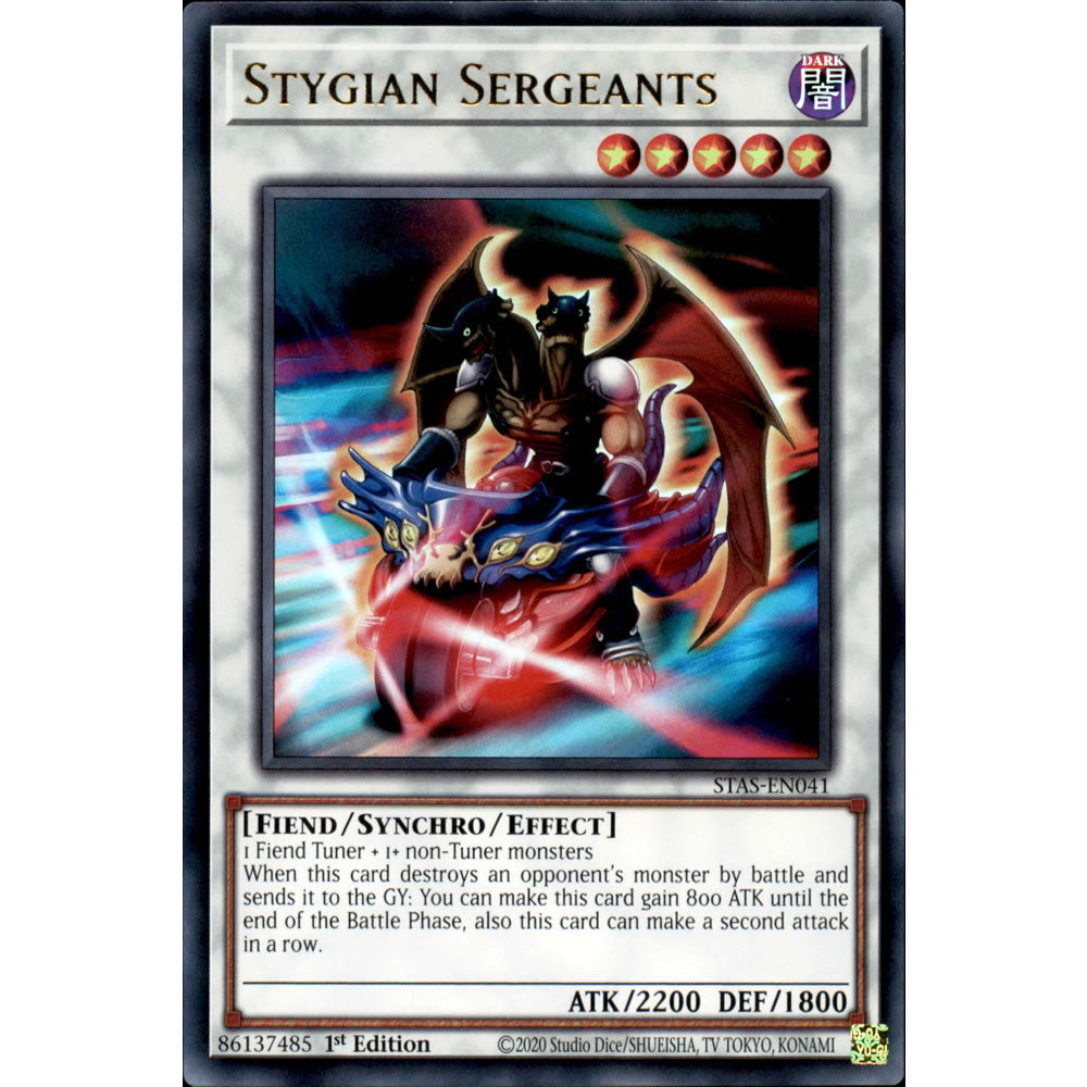 Stygian Sergeants STAS-EN041 Yu-Gi-Oh! Card from the 2-Player Starter Set Set