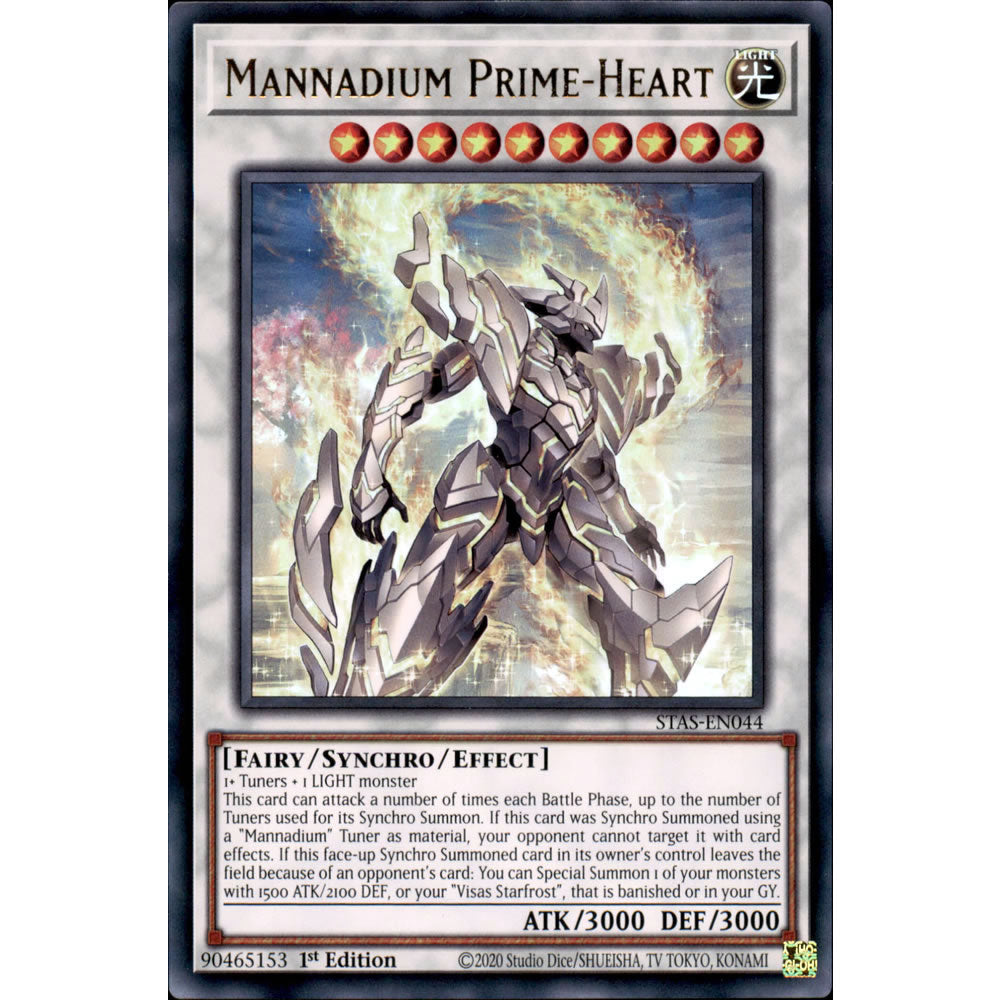 Mannadium Prime-Heart STAS-EN044 Yu-Gi-Oh! Card from the 2-Player Starter Set Set