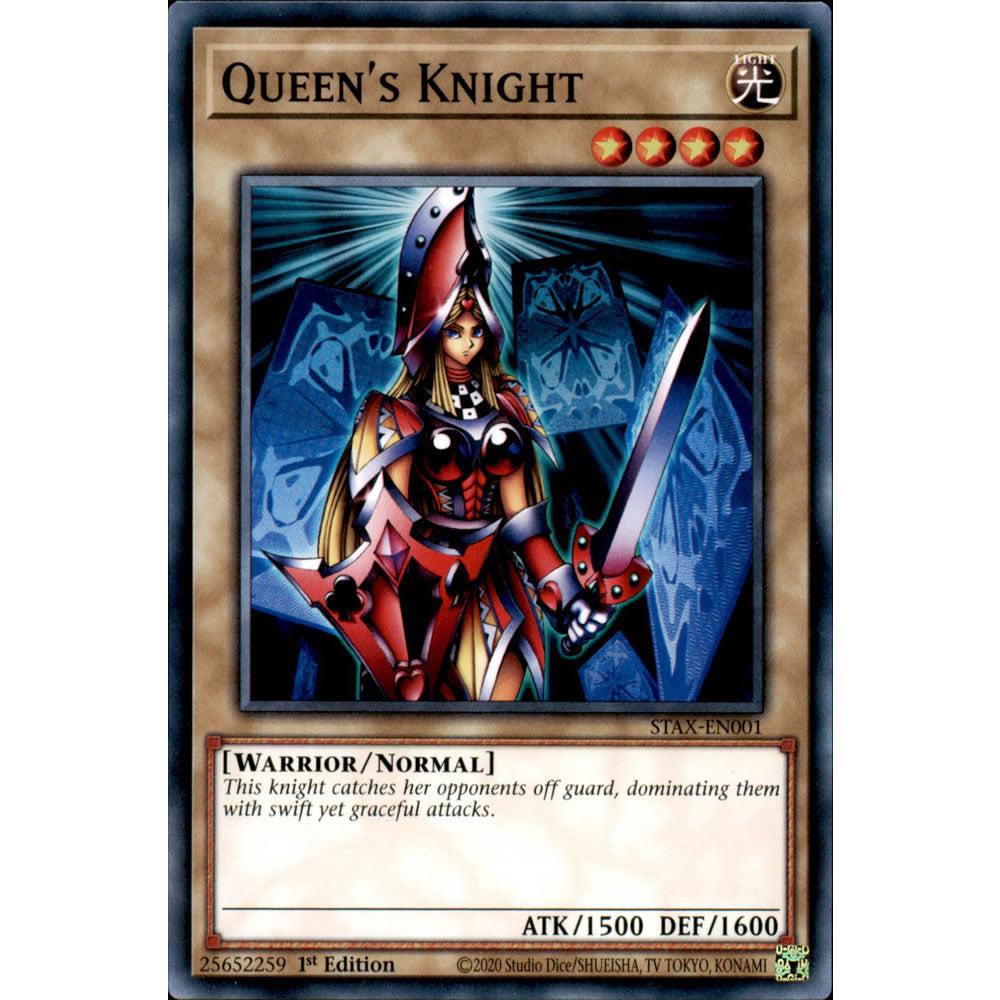 Queen's Knight STAX-EN001 Yu-Gi-Oh! Card from the 2-Player Starter Set Set