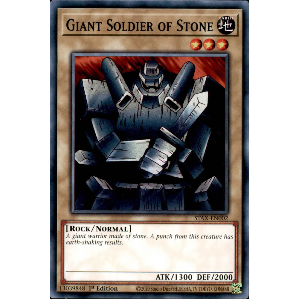 Giant Soldier of Stone STAX-EN002 Yu-Gi-Oh! Card from the 2-Player Starter Set Set
