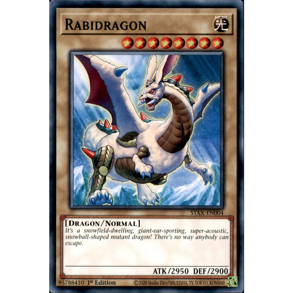 Rabidragon STAX-EN004 Yu-Gi-Oh! Card from the 2-Player Starter Set Set