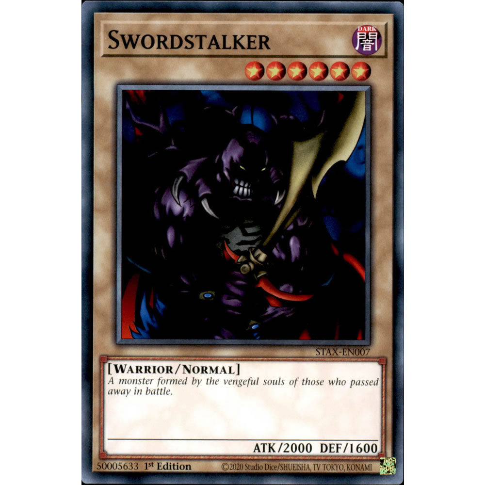 Swordstalker STAX-EN007 Yu-Gi-Oh! Card from the 2-Player Starter Set Set