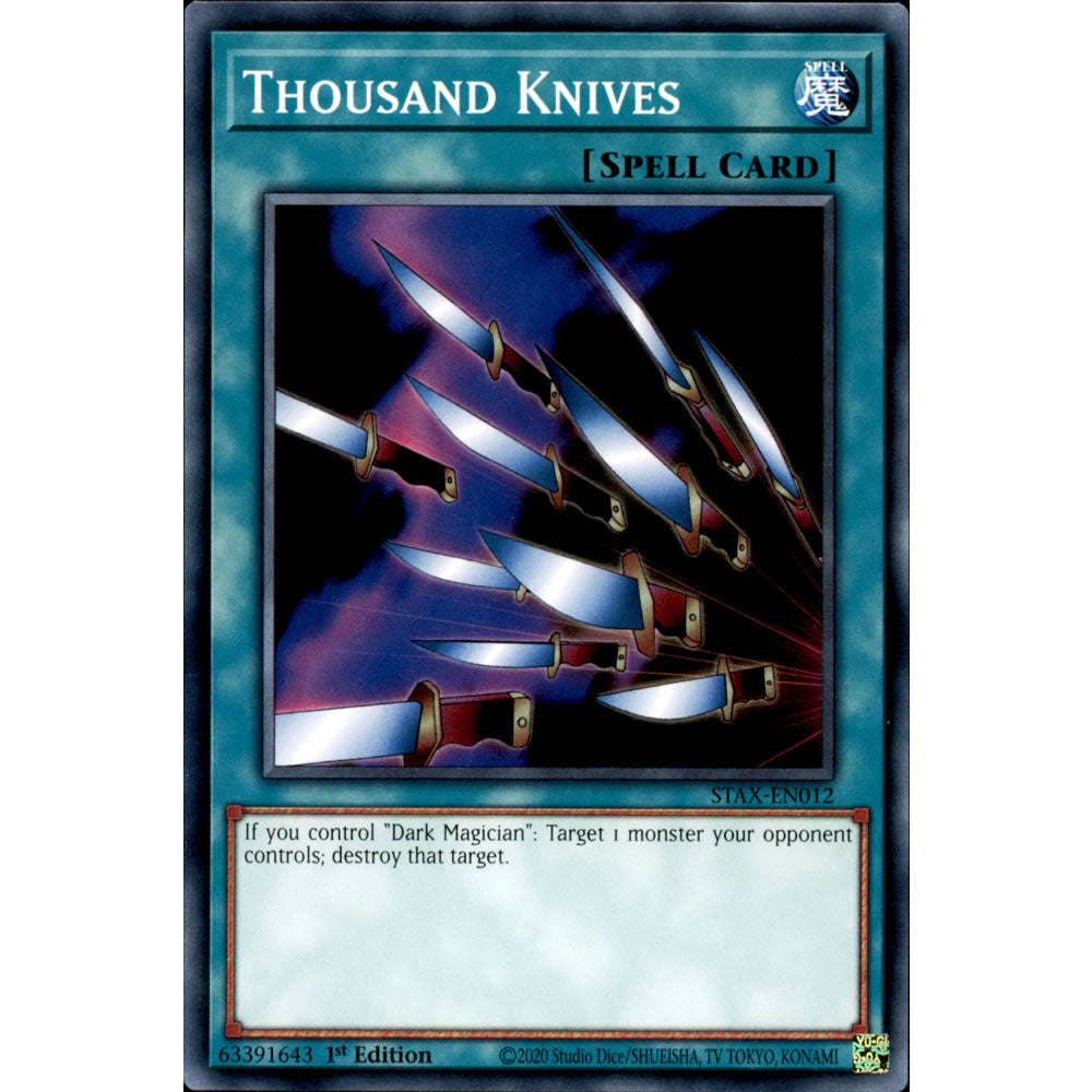 Thousand Knives STAX-EN012 Yu-Gi-Oh! Card from the 2-Player Starter Set Set
