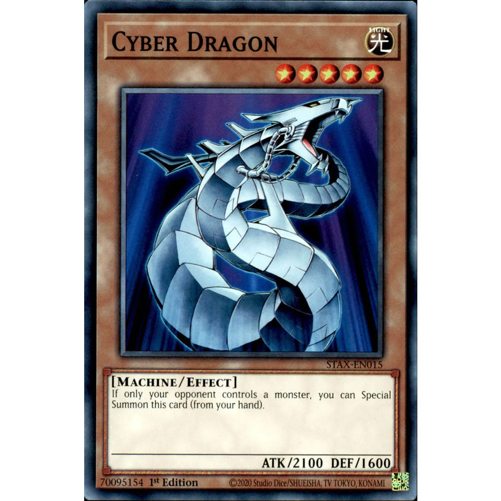 Cyber Dragon STAX-EN015 Yu-Gi-Oh! Card from the 2-Player Starter Set Set
