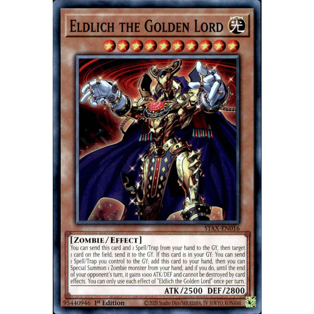 Eldlich the Golden Lord STAX-EN016 Yu-Gi-Oh! Card from the 2-Player Starter Set Set