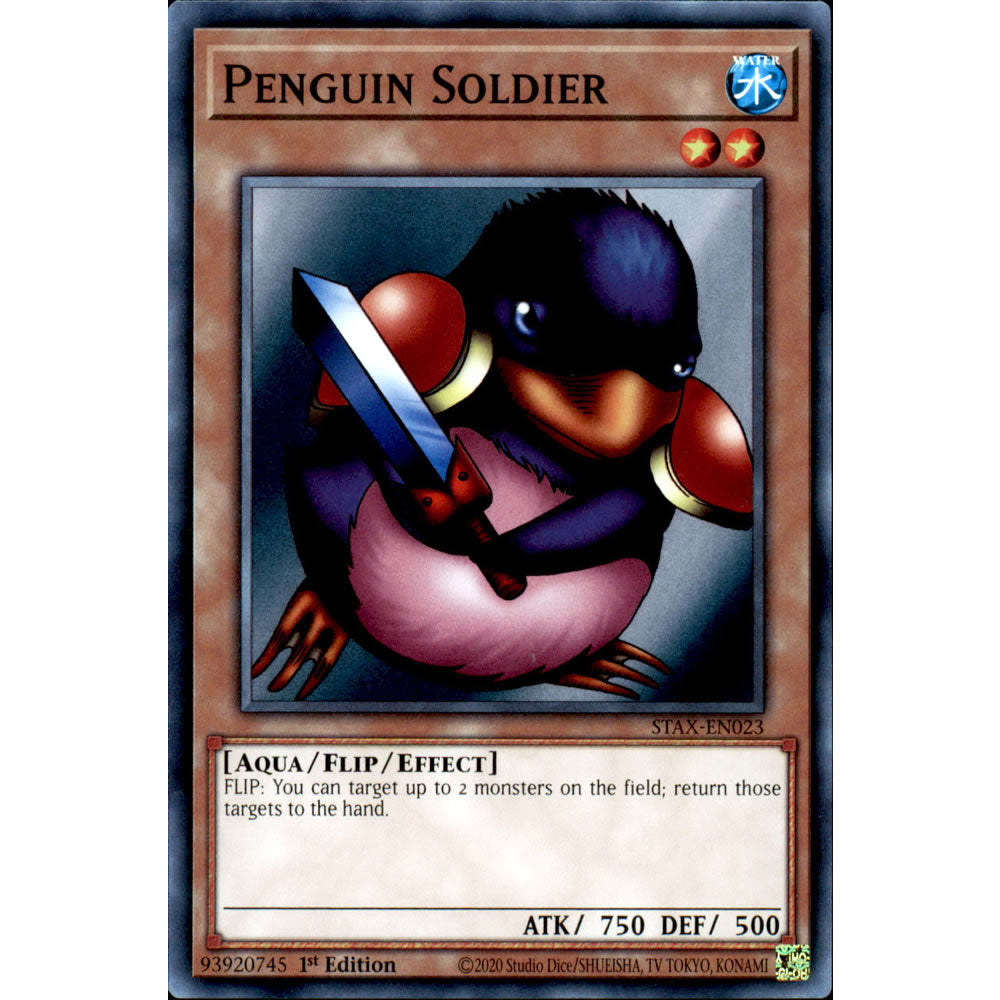 Penguin Soldier STAX-EN023 Yu-Gi-Oh! Card from the 2-Player Starter Set Set