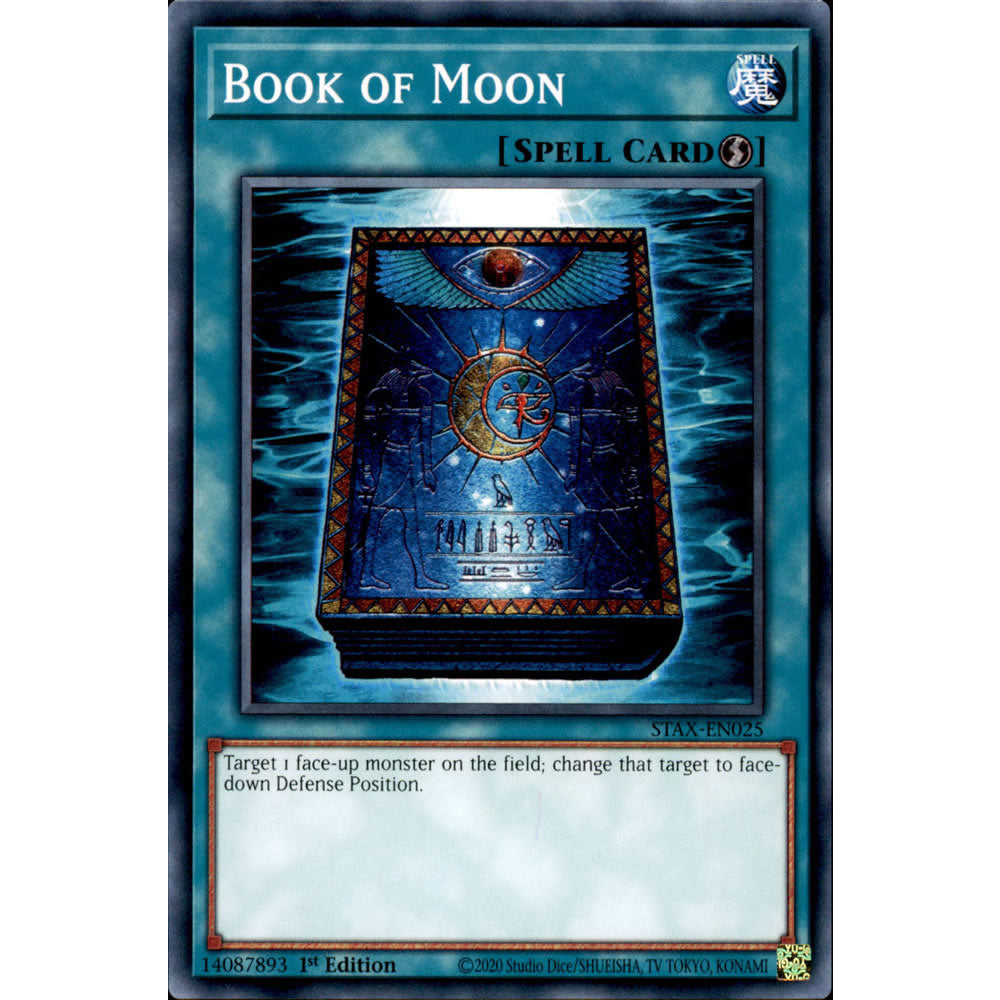 Book of Moon STAX-EN025 Yu-Gi-Oh! Card from the 2-Player Starter Set Set