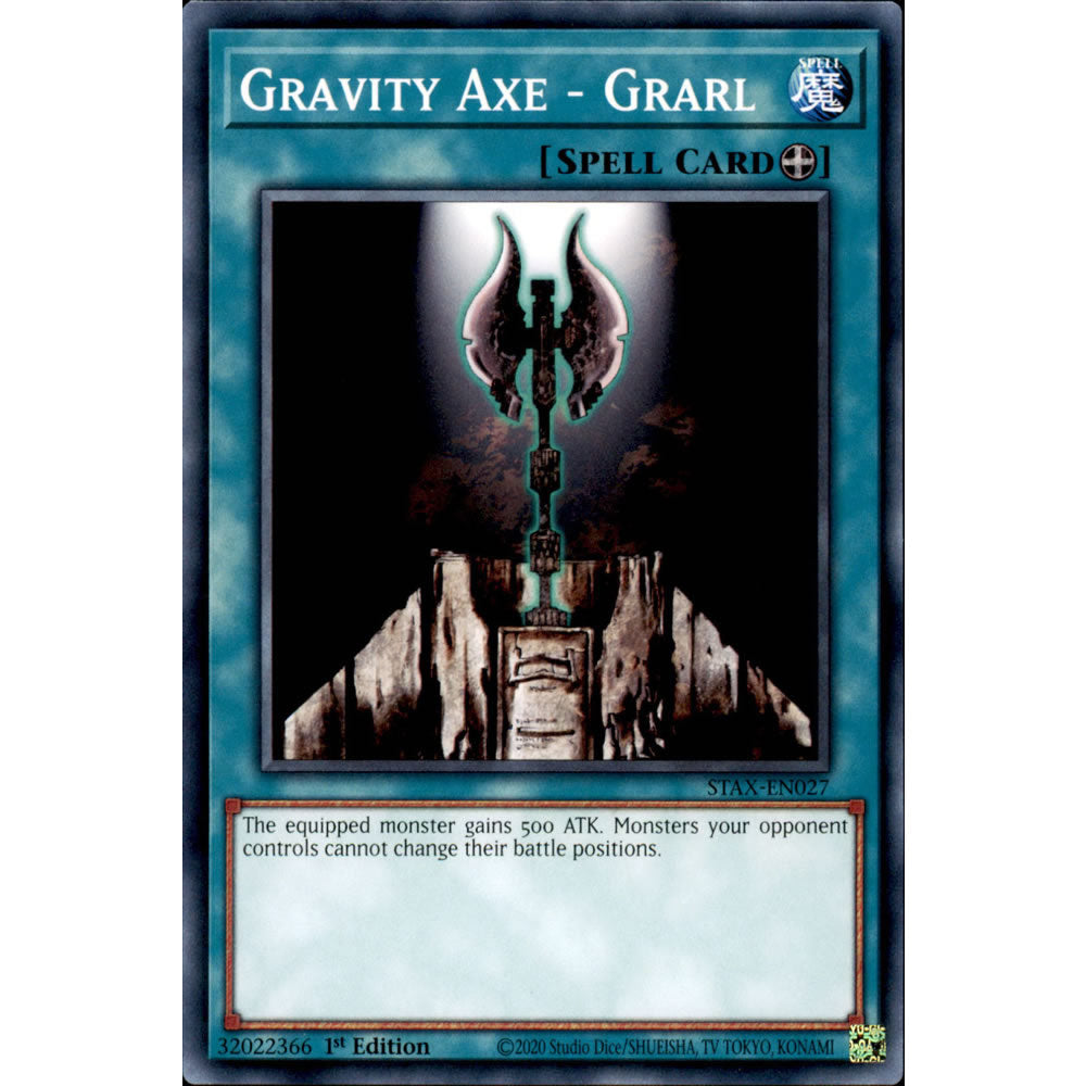 Gravity Axe - Grarl STAX-EN027 Yu-Gi-Oh! Card from the 2-Player Starter Set Set