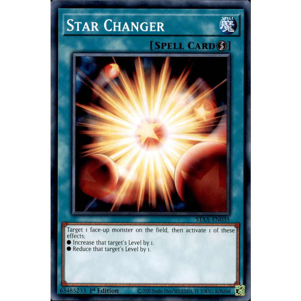 Star Changer STAX-EN035 Yu-Gi-Oh! Card from the 2-Player Starter Set Set