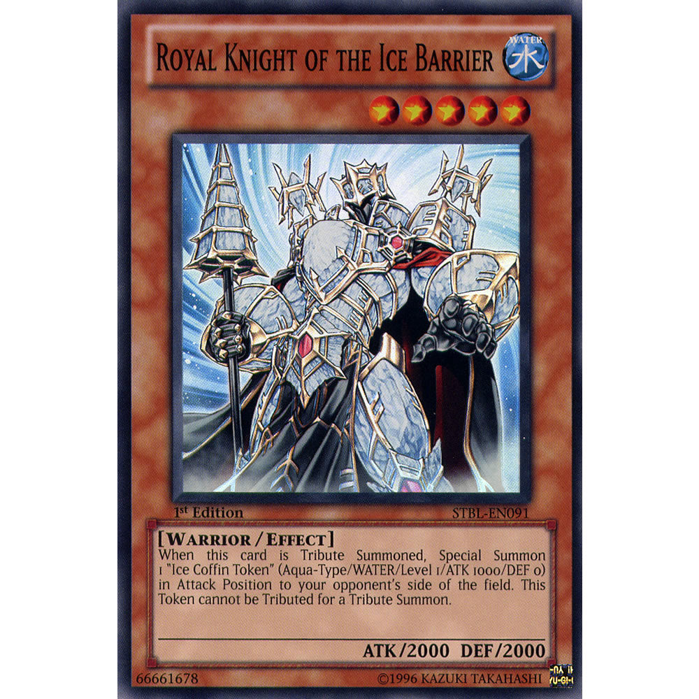 Royal Knight of the Ice Barrier STBL-EN091 Yu-Gi-Oh! Card from the Starstrike Blast Set