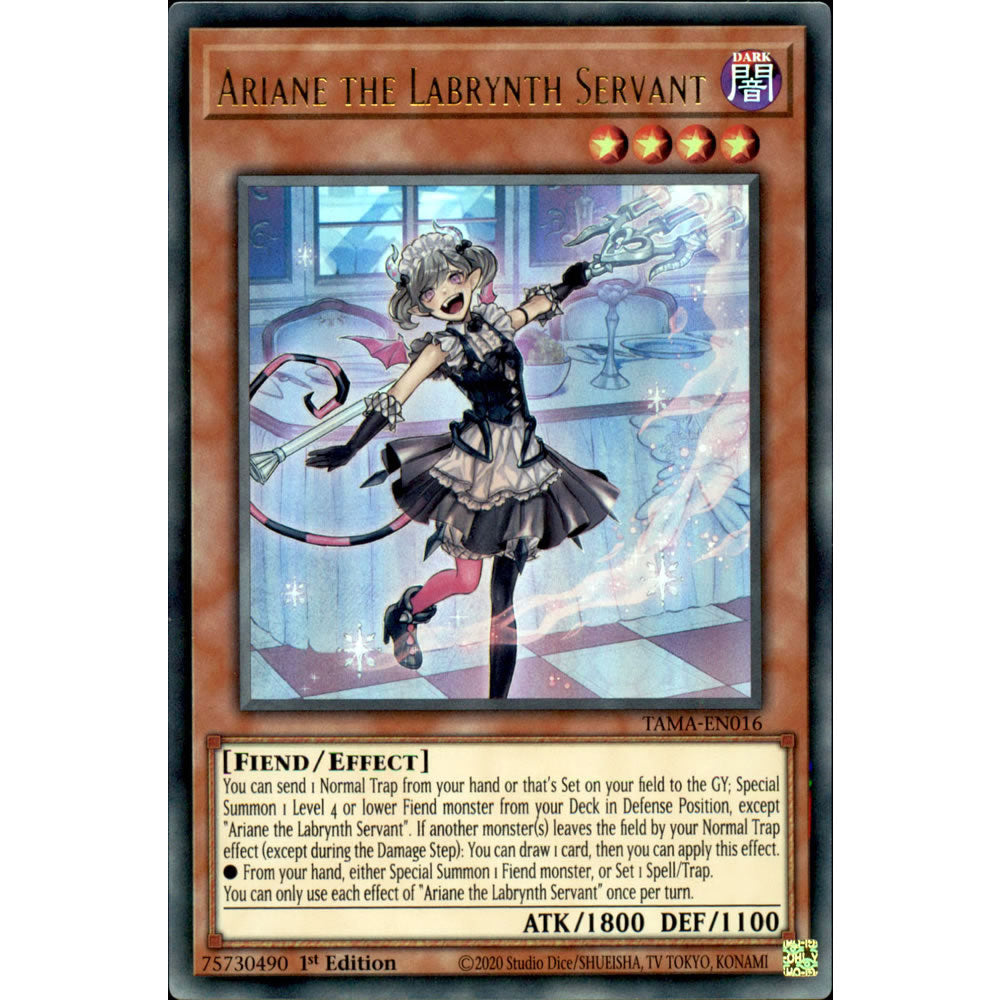 Ariane the Labrynth Servant TAMA-EN016 Yu-Gi-Oh! Card from the Tactical Masters Set