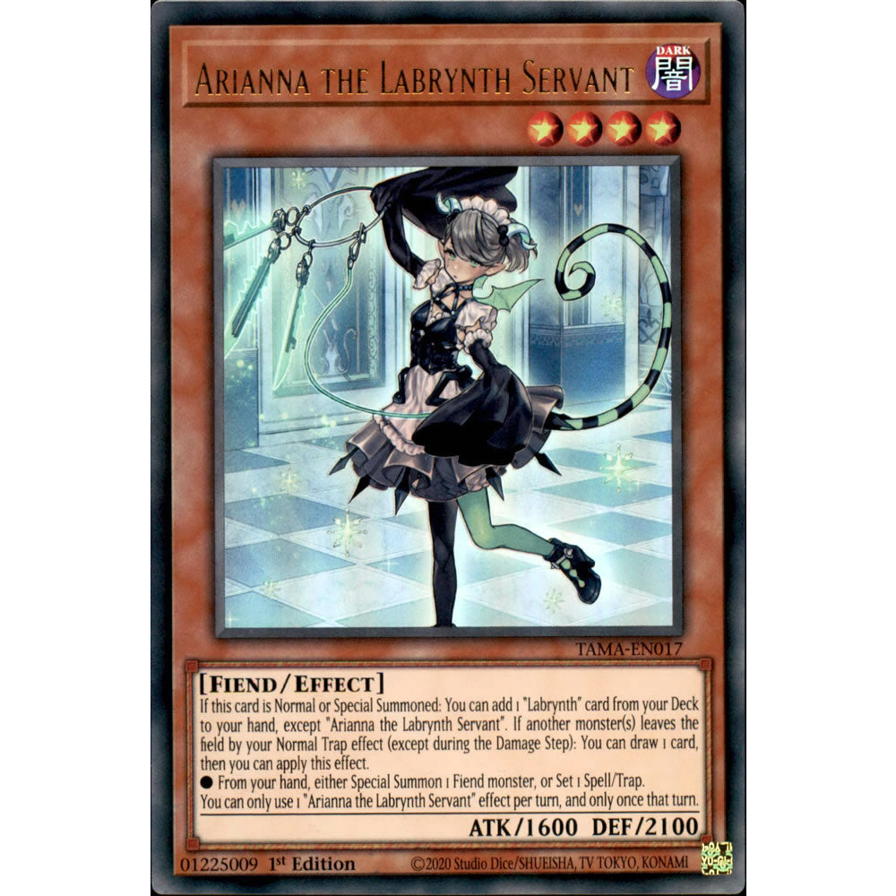 Arianna the Labrynth Servant TAMA-EN017 Yu-Gi-Oh! Card from the Tactical Masters Set