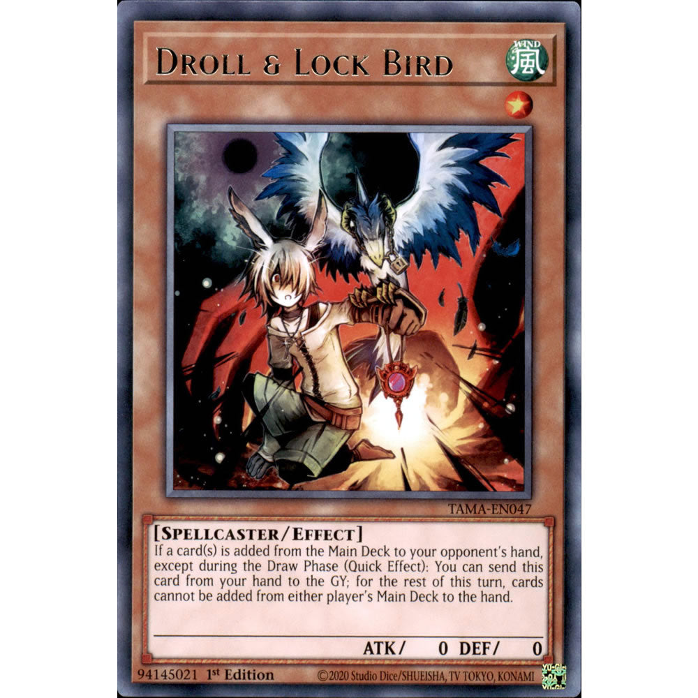 Droll & Lock Bird TAMA-EN047 Yu-Gi-Oh! Card from the Tactical Masters Set
