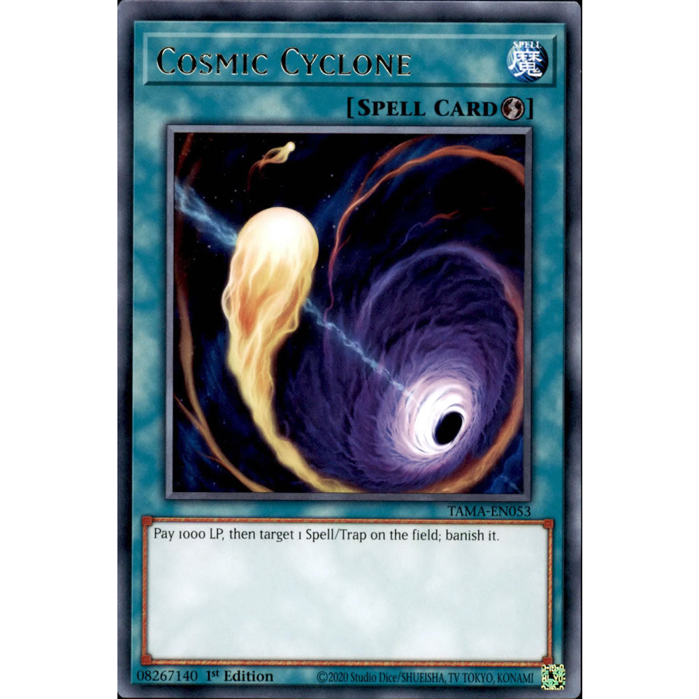 Cosmic Cyclone TAMA-EN053 Yu-Gi-Oh! Card from the Tactical Masters Set
