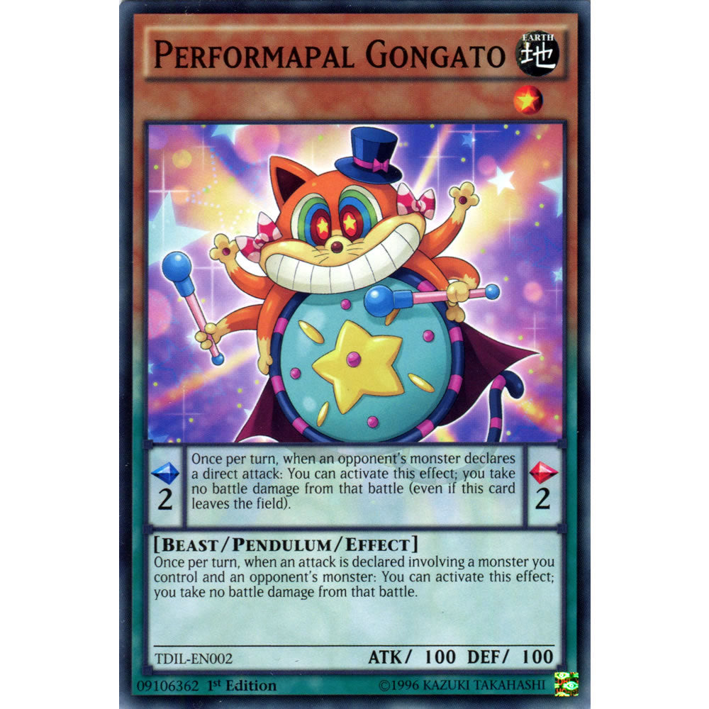 Performapal Gongato TDIL-EN002 Yu-Gi-Oh! Card from the The Dark Illusion Set