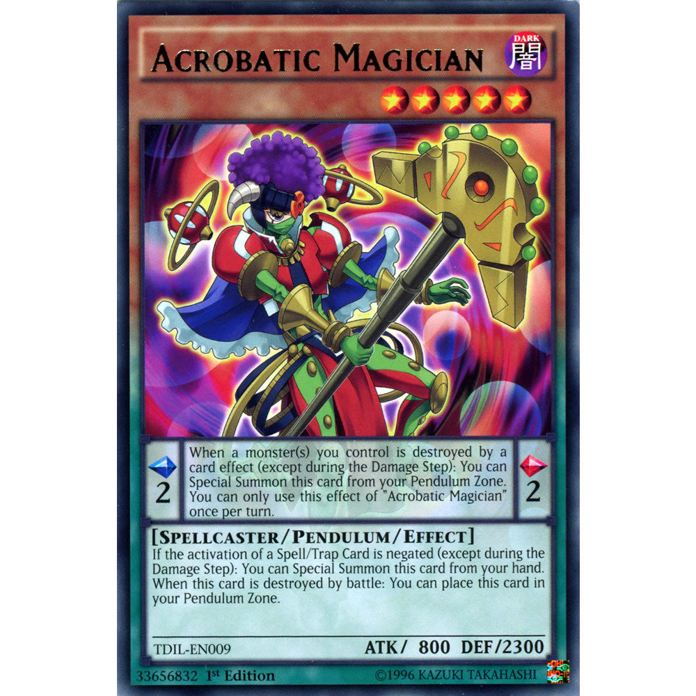 Acrobatic Magician TDIL-EN009 Yu-Gi-Oh! Card from the The Dark Illusion Set