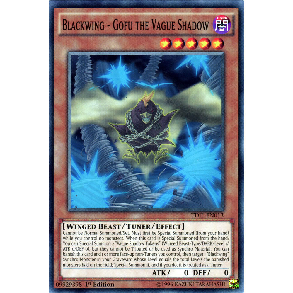Blackwing - Gofu the Vague Shadow TDIL-EN013 Yu-Gi-Oh! Card from the The Dark Illusion Set