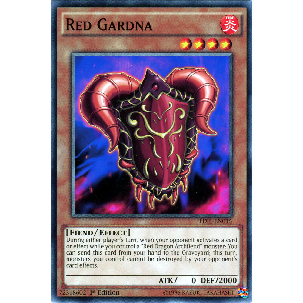 Red Gardna TDIL-EN015 Yu-Gi-Oh! Card from the The Dark Illusion Set