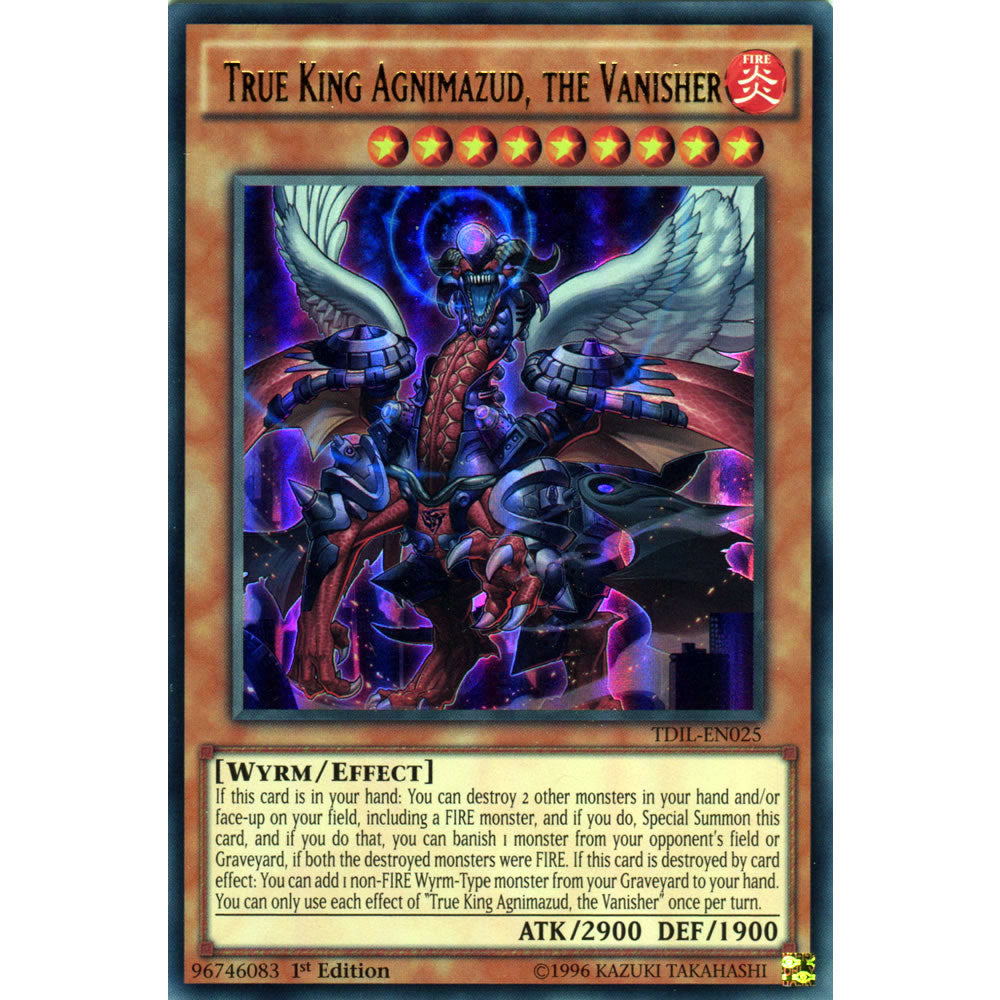 True King Agnimazud, the Vanisher TDIL-EN025 Yu-Gi-Oh! Card from the The Dark Illusion Set