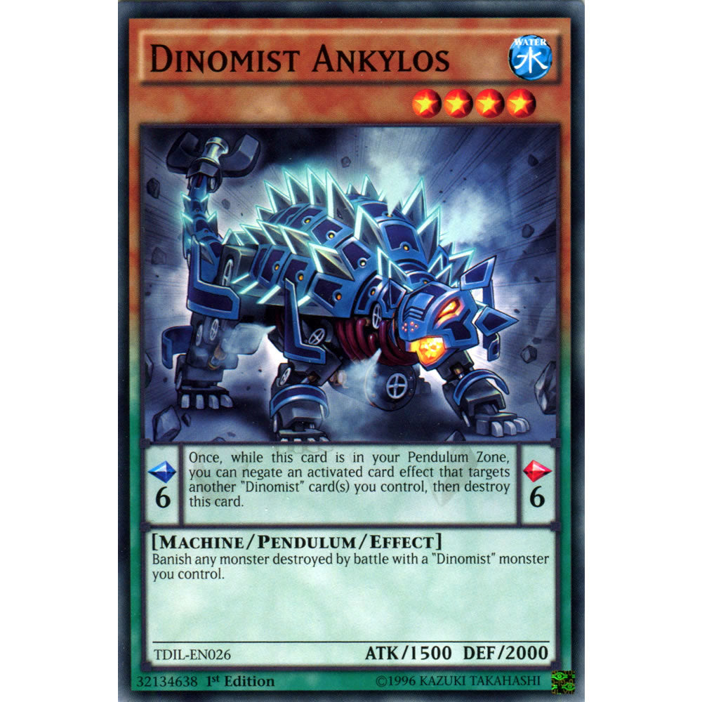 Dinomist Ankylos TDIL-EN026 Yu-Gi-Oh! Card from the The Dark Illusion Set